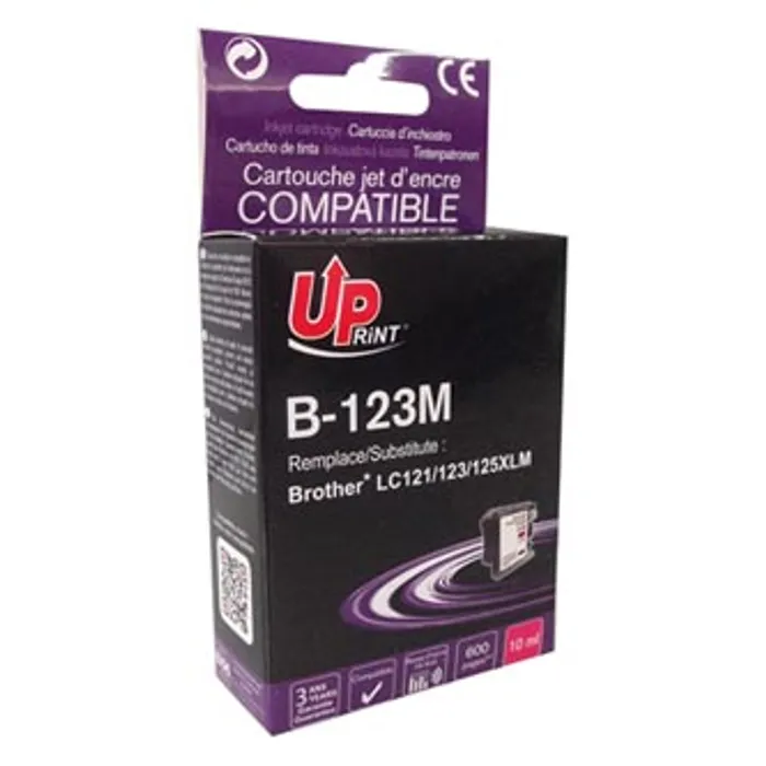 Hauptbild des Produkts UPrint kompatibilní ink s LC-123M, magenta, 600str., 10ml, B-123M, pro Brother MFC-J4510