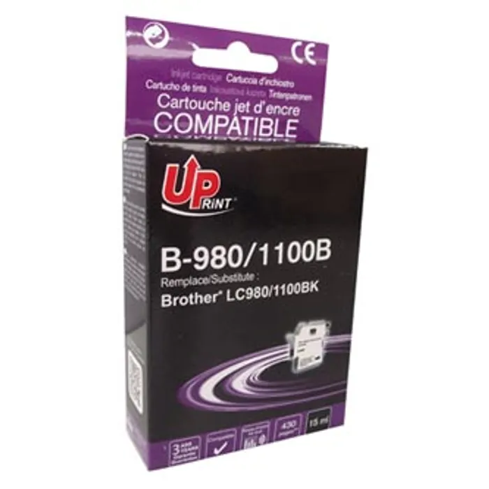 Hauptbild des Produkts UPrint kompatibilní ink s LC-980BK, black, 15ml, B-980B, pro Brother DCP-145C, 165C