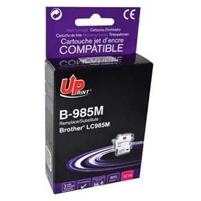 UPrint-kompatible Tinte mit LC-985M, Magenta, 12 ml, B-985M, für Brother DCP-J315W