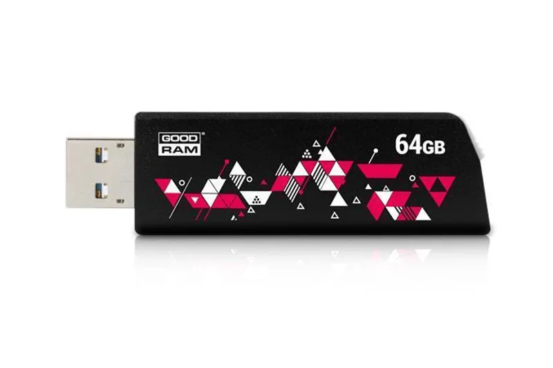 Hauptbild des Produkts USB disk, 64GB, USB 3.0, 110/30 MB/sec, GOODRAM "CL!CK", černý