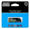 USB-Stick, 8 GB, USB 3.0, 110/20 MB/s, GOODRAM "CL!CK", schwarz