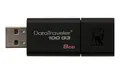 USB-Stick "DT100 G3", schwarz, 8 GB, USB 3.0, KINGSTON