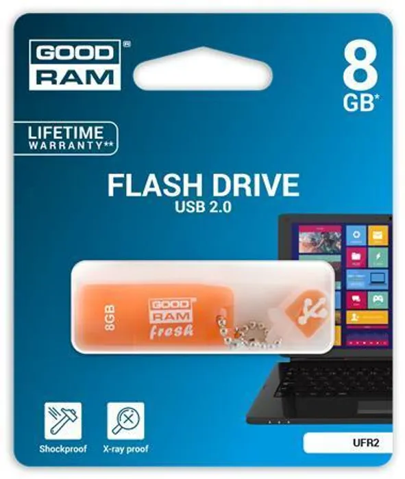 Hauptbild des Produkts USB flash disk "Fresh", 8GB, USB 2.0, 20/5 MB/sec, s vůní, pomeranč, GOODRAM