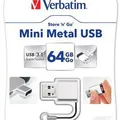 Weiteres Produktbild USB-Stick "Mini Metal", silber, 64 GB, USB 3.0, VERBATIM