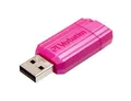 USB-Stick "PinStripe", hellrosa, 16 GB, USB 2.0, 10/4 MB/s, VERBATIM
