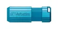 USB-Flash-Laufwerk "PinStripe", Karibikblau, 32 GB, USB 2.0, 10/4 MB/s, VERBATIM