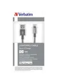 USB kabel, šedá, lightning, 100 cm, VERBATIM