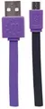 USB - Micro USB Kabel, 1 m, nicht verheddernd, schwarz-lila, MANHATTAN