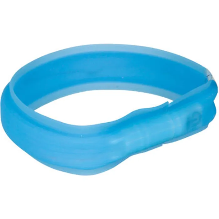 Hauptbild des Produkts USB svítící obojek PLOCHÝ, modrý L-XL: 70 cm/30 mm
