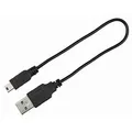 USB-Leuchthalsband FLAT, grün M-L: 50 cm/18 mm