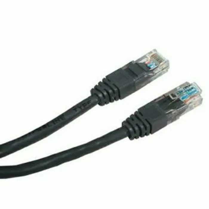 Hauptbild des Produkts UTP patchcord, Cat.5e, RJ45 M-0.5m, nestíněný, černý, economy