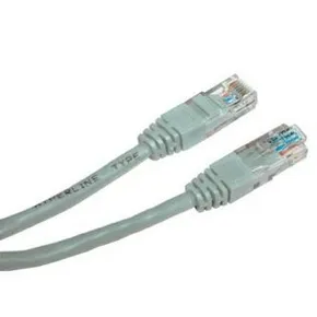 UTP-Patchcord, Cat.5e, RJ45 M-10m, ungeschirmt, grau, Logo, Blister