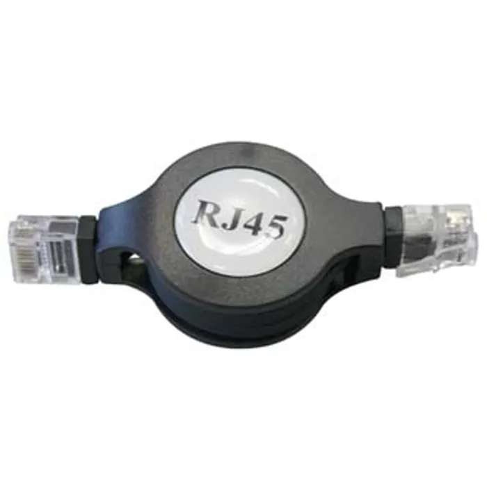 Hauptbild des Produkts UTP patchcord, Cat.5e, RJ45 M-1.2m, nestíněný, navíjecí, černý, economy