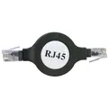 UTP-Patchcord, Cat.5e, RJ45 M-1.2m, ungeschirmt, aufrollbar, schwarz, economy
