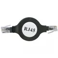 UTP-Patchcord, Cat.5e, RJ45 M-1.2m, ungeschirmt, aufrollbar, schwarz, Logo, LOGO bag