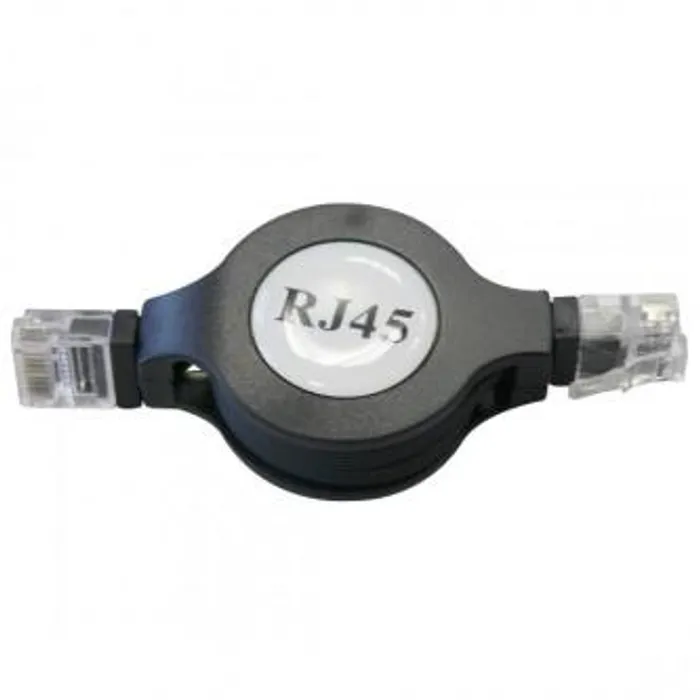 Hauptbild des Produkts UTP patchcord, Cat.5e, RJ45 M-1.2m, nestíněný, navíjecí, černý, Logo, LOGO bag