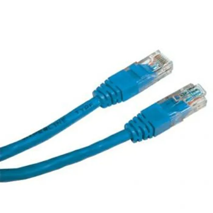 Hauptbild des Produkts UTP patchcord, Cat.5e, RJ45 M-0.5m, nestíněný, modrý, economy