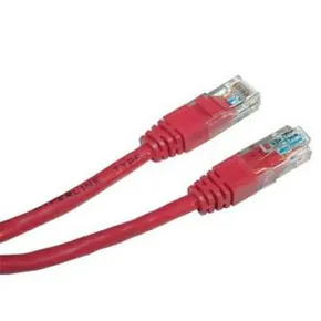 UTP-Patchcord, Cat.5e, RJ45 M-5m, ungeschirmt, rot, economy