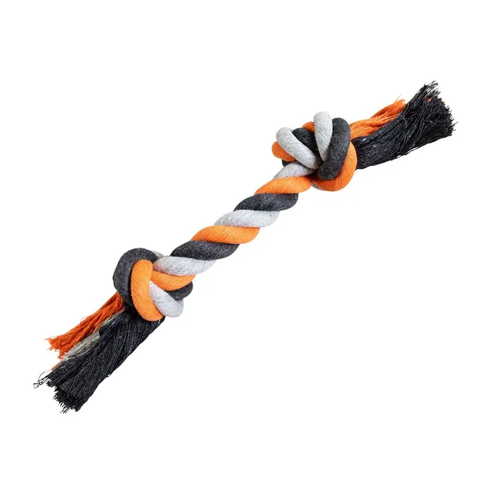 Hauptbild des Produkts Uzel HipHop bavlněný 2 knoty, šedá - tm.šedá, oranžová 20cm, 55g