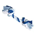 Baumwoll-HipHop-Knoten mit 2 Dochten – dunkelblau, hellblau, weiß, 41 cm, 460 g