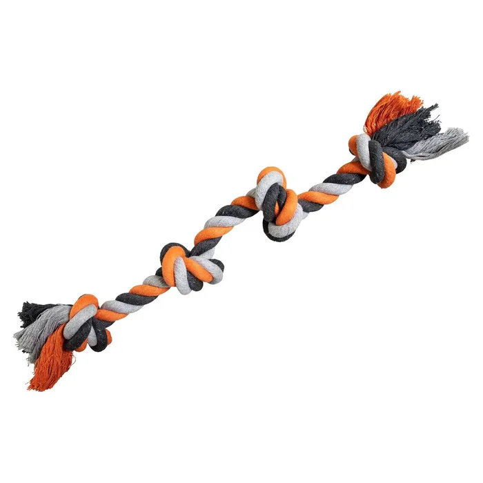 Hauptbild des Produkts Uzel HipHop bavlněný 4 knoty, šedá, tm.šedá, oranžová 60cm, 340g