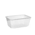 Rechteckschale (PP) klar 186 x 133 mm 1200ml [50 St.]
