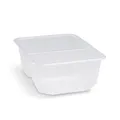 Rechteckschale (PP) 2-geteilt klar 186 x 133 mm 1000ml [50 St.]