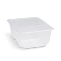 Rechteckschale (PP) 2-geteilt klar 186 x 133 mm 1000ml [50 St.]