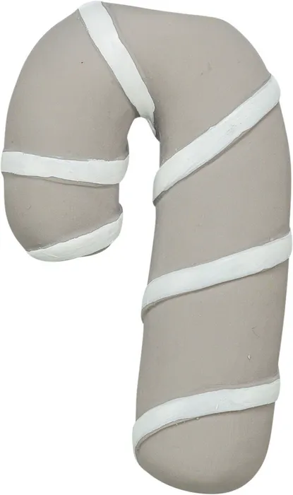 Hauptbild des Produkts Vánoční cukrová hůlka, se zvukem, 10 cm, latex, šedobéžová