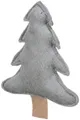 Weihnachtsbaum mit Katzenminze, 10,5 cm, Filz, grau