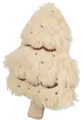 Weihnachtsbaum mit Katzenminze, 10,5 cm, Plüsch, beige/gold