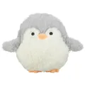 Weihnachtlicher Pinguin, ohne Geräusch, 16 cm, Plüsch, weiß/grau