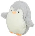 Weihnachtlicher Pinguin, ohne Geräusch, 16 cm, Plüsch, weiß/grau