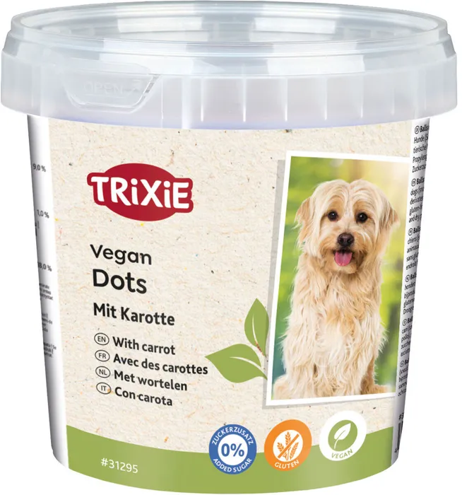 Hauptbild des Produkts Vegan Dots, měkké mini válečky s mrkví, 200 g