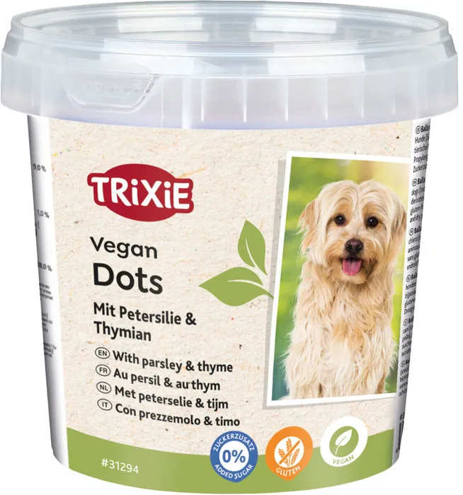 Hauptbild des Produkts Vegan Dots, měkké mini válečky s petrželí a tymiánem, 200 g