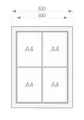 Weiteres Produktbild Venkovní vitrína s horizontálním otevíráním 12A4 - 75 x 135 cm