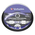 Verbatim BD-R, 25GB, cake box, 43825, 4X, 10er Pack, für Datenarchivierung