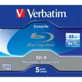 Verbatim BD-R, Datalife, 25GB, jewel box, 43836, 6x, 5er Pack