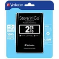 Verbatim extern Festplatte, Store N Go, 2.5", USB 3.0 (3.2 Gen 1), 2TB, 53177, schwarz