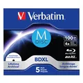 Verbatim MDISC, Lifetime archival BDXL, 100GB, jewel box, 43834, 4x, 5er Pack