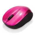 Verbatim Maus Go Nano 49043, 1600DPI, 2.4 [GHz], optisch, 3Tas., schnurlos, rose, 2 Stk AA