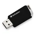 Verbatim USB flash disk, USB 3.0 (3.2 Gen 1), 32GB, Store N Click, schwarz, 49307, USB A, mit herausziehbarem Konnektro