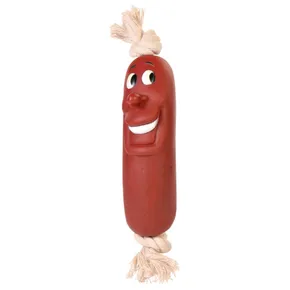 Fröhliche Wurst an einer Schnur 1 Stück 11 cm