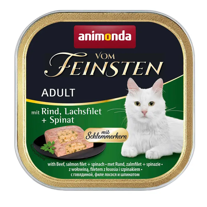 Hauptbild des Produkts V.Feinsten CORE hovězí, losos filet + špenát pro kočky 100g