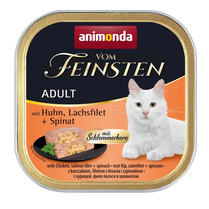 Hauptbild des Produkts V.Feinsten CORE kuřecí, losos filet + špenát pro kočky 100g