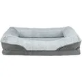 Vital Bed LINO, ortopedický obdélníkový pelech, šedá/světlešedá110 x 75 cm