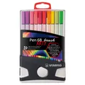 Weiteres Produktbild Fasermarker mit flexibler Pinselspitze STABILO Pen 68 Pinsel ColorParade ARTY - 20 Stk