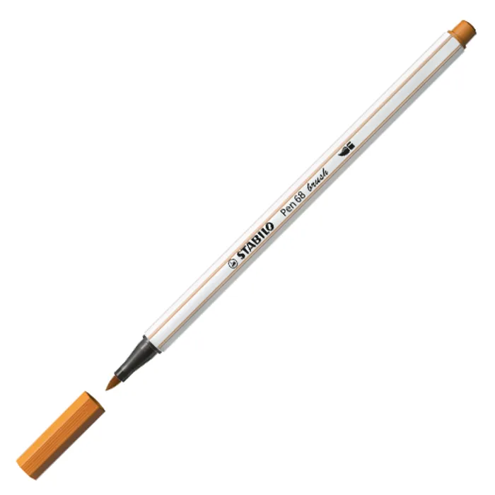 Hauptbild des Produkts Vláknový fix s flexibilním štětcovým hrotem STABILO Pen 68 brush tmavě okrová [1 ks]
