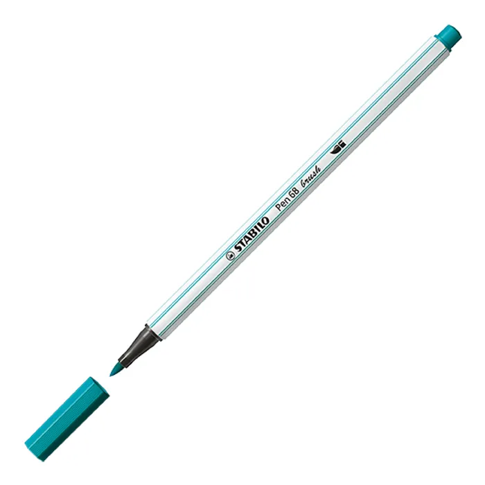 Hauptbild des Produkts Vláknový fix s flexibilním štětcovým hrotem STABILO Pen 68 brush tyrkysově modrá [1 ks]