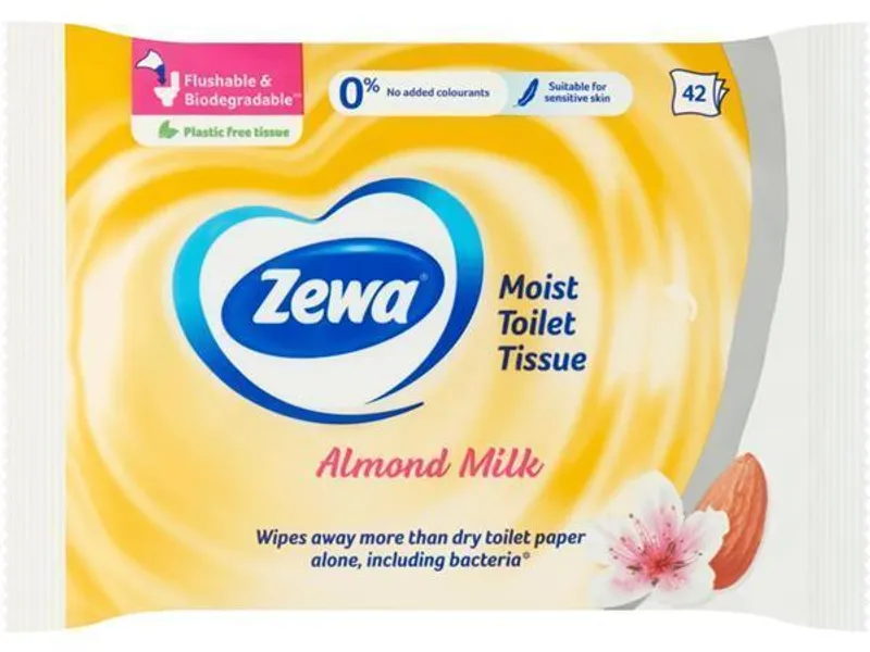 Hauptbild des Produkts Vlhčené ubrousky, 42ks, ZEWA, kokosové mléko